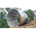 Corrugated Steel Pipe /Pipa Baja Bergelombang/Pipa Gorong Gorong Type Multi Plate Pipe 4