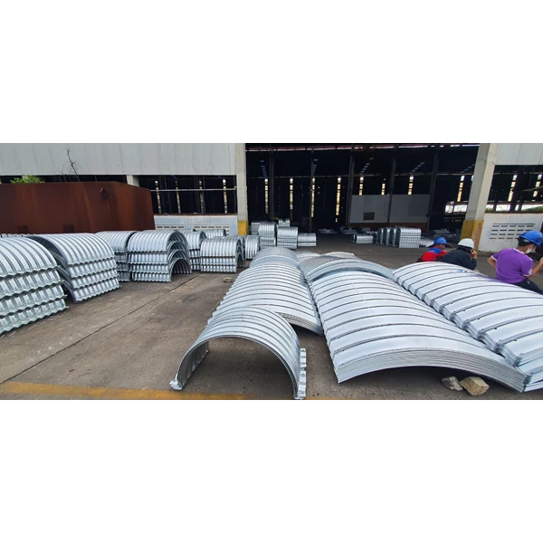 Corrugated Steel Pipe /Pipa Baja Bergelombang/Pipa Gorong Gorong Type Multi Plate Pipe