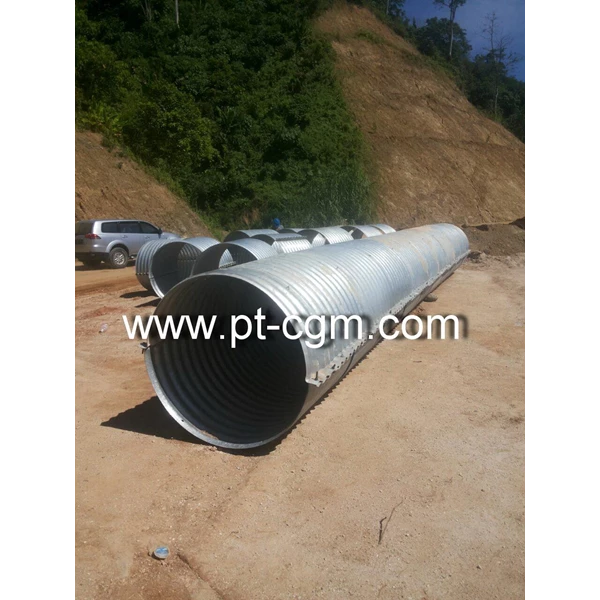 Corrugated Steel Pipe type Nestable Flange E-100