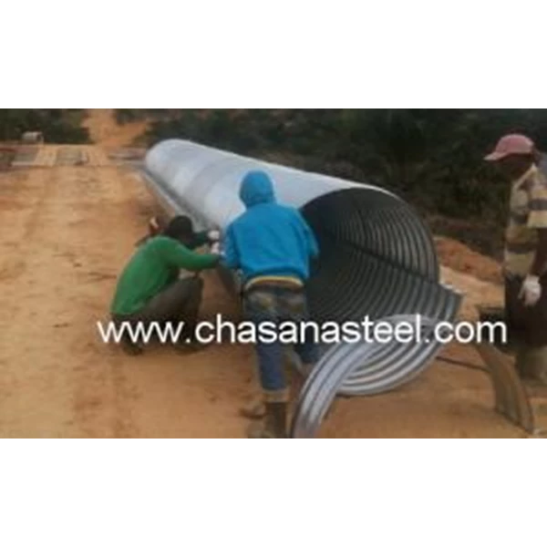 Culverts Corrugated Steel Pipe type Nestable Flange