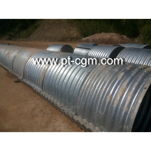 Culverts Corrugated Steel Pipe type Nestable Flange