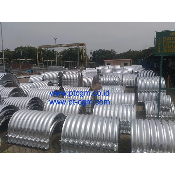 Corrugated Steel Pipe type Nestable Flange E-100